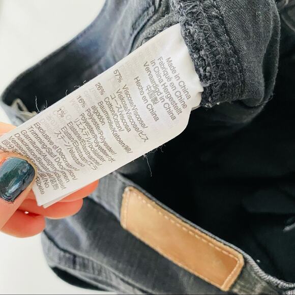 MADEWELL Roadtripper Washed Black Grey High Rise Skinny Denim Jeans 28 - Picture 9 of 12